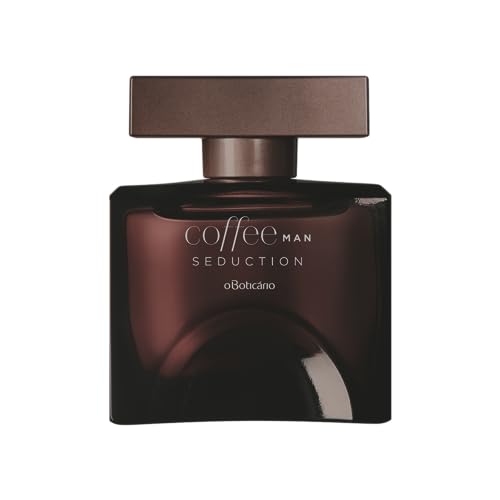Coffee Man Seduction Eau de Toilette, Colônia de Longa Duração para Homens, Fragrância de Madeira Fresca, 100 ml