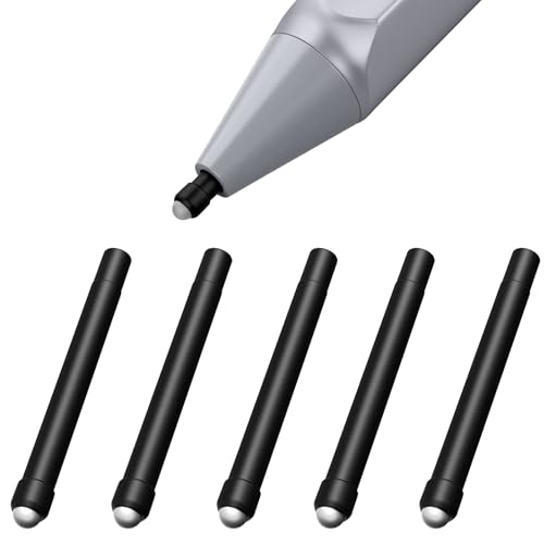 Pen Tips for Surface Pen (5 Pack Original HB Type) Replacement for Microsoft Surface Pro 12 11 10 9 8 X 7 6 5 4 Series/Surface Book 1 2 3 / Surface Pro Go Studio Laptop Touch Stylus Pen