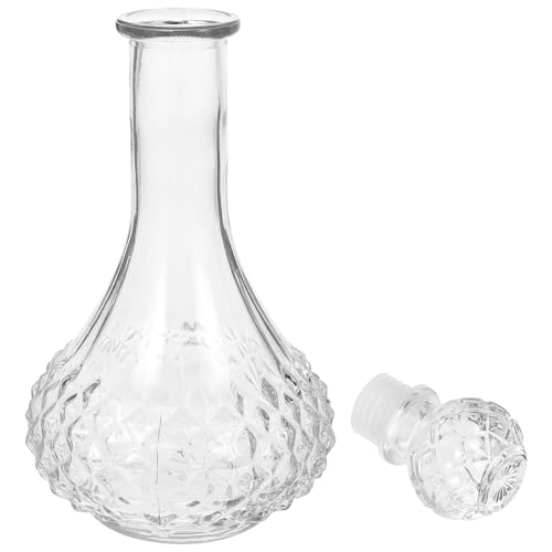 BESPORTBLE Botella de Transparente de 500 Ml Cuello Largo Decantador para Vino y Whisky Vaso Multifuncional Grueso para Cócteles y Uso Doméstico