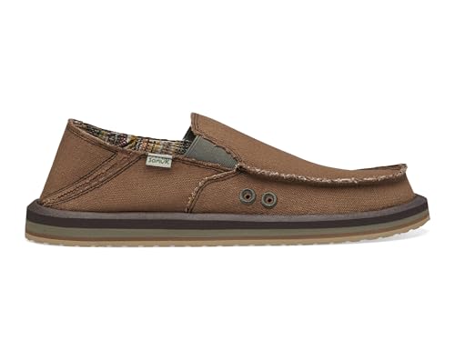 Image of Sanuk Mens Hemp Sidewalk Surfer | High Rebound Comfort Footbed | Slip On Shoes for Men | Men's Slip-on Loafers