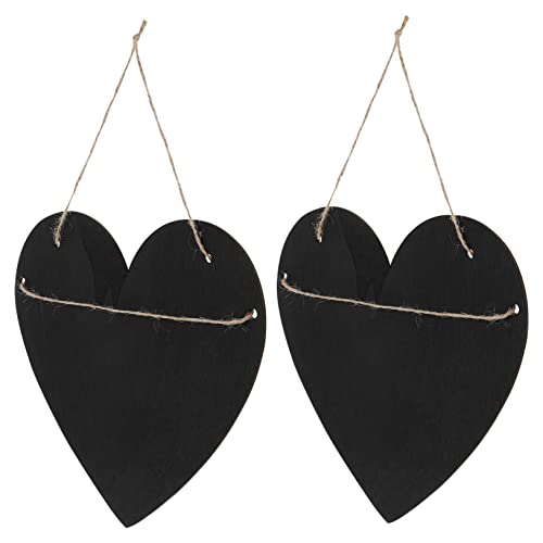Housoutil 2Pcs Hanging Blackboard Sign Charming Writing Boards for Home Decor for Messages Creative Projects for Events Celebrations