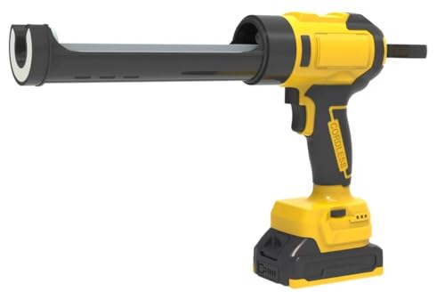 Cordless Sealant Gun Compatible with Dewalt 20V Battery (NO Battery), Electric Caulking Gun with 6 Adjustable Speed, Digital Display and LED Light, Silicone Caulking Tools for Filling, Sealing