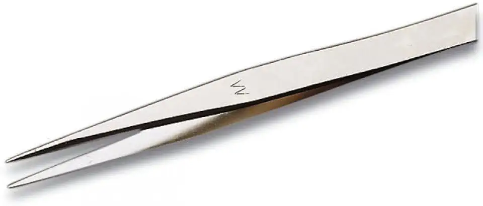 Weller Erem AAZ precision tweezers with medium fine tips and ergonomically shaped handles offer and fatigue-free handling, nickel-plated