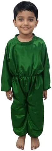 BookMyCostume Green Jumpsuit Plant Kids Fancy Dress Costume 3-4 years