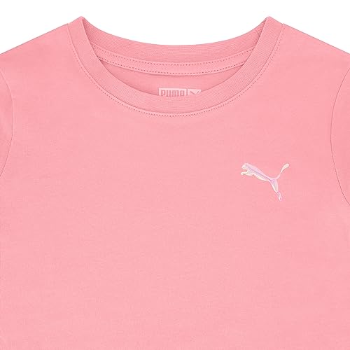 PUMA Girls' Core Logo Short Sleeve T-Shirt, Crewneck, Soft and Lightweight4