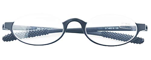 Tech Deals 🔥 Mcoorn Flexible Reading Glasses, Lightweight (Elastic Plastic) Reader,Half Round Frame Magnification for Men and Women