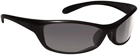 Bollé Safety 253-SR-40067 Safety Spider Eyewear with Dark Gunmetal Nylon + TPE Frame and Smoke Lens