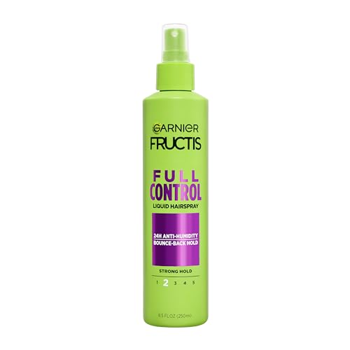 Garnier Fructis Style Full Control Anti-Humidity Hairspray, Non-Aerosol, 8.5 Fl Oz, 1 Count (Packaging May Vary)
