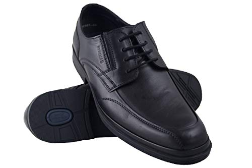 Zerimar Chaussures en Cuir pour Hommes Chaussures décontractées pour Hommes Chaussures Habillées pour Hommes Chaussures Élégantes Couleur Noir Taille 41 Cover