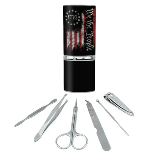 GRAPHICS & MORE We The People Stainless Steel Manicure Pedicure Grooming Beauty Care Travel Kit