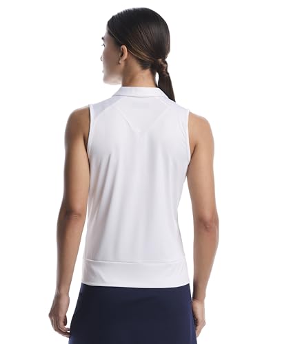 Callaway Women's Sleeveless Top with Mesh Inserts, Brilliant White, XX-Large - image 2