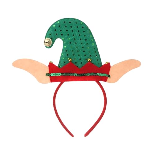 RmKbe Christmas Elf Hat Headband Elf Ear Fashion Hair Hoop C