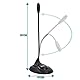 BIGtec Mikro Mikrofon PC Computer Laptop Smartphone Handy Tablet Stand-Mikro Standmikrofon Standfuß Ständer Mic Micro Tisch Büro Office Studio Spiele VoIP 3,5mm Klinke Flexibler Schwanenhals