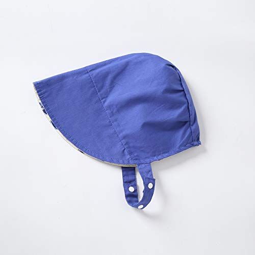 Vivobiniya Toddler Girl Lovely Flounce Knit Hats Baby Bonnets Newborn Baby Hats 0-8y (as1, Age, 1_Year, 4_Years, Blue(Spring/Summer))2