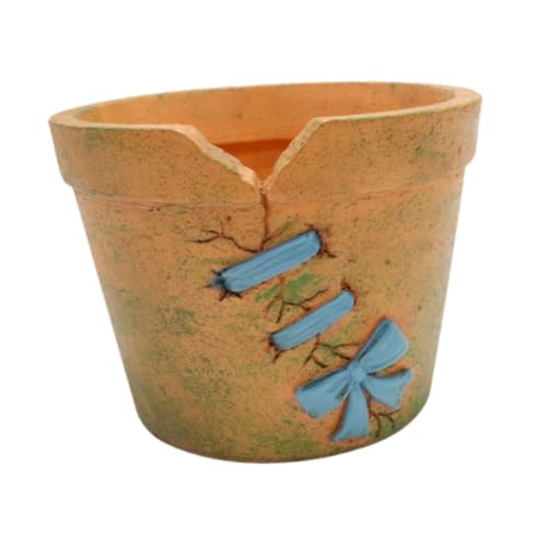 Folpus Resin Flower Pot Blowder Unique, Ornement, Planteur de conteneurs de Plantes Cadeaux pour Patio Balcon en Plein air intérieur arrière-Cour de la