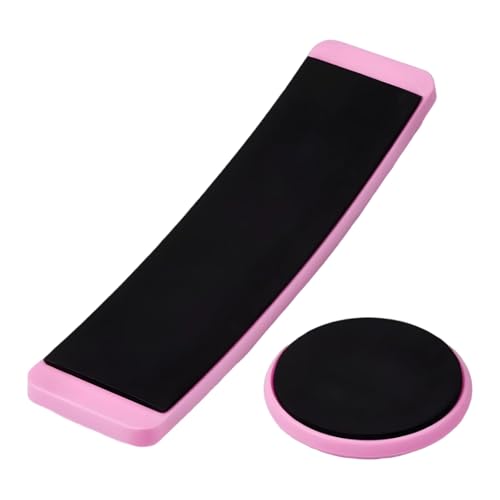 Vestamore Juego de 2 tablas de giro de ballet, ruedas giratorias de baile ABS rosa para patinaje artístico, equipo de entrenamiento de pirueta para gimnasia y práctica de baile, herramientas de