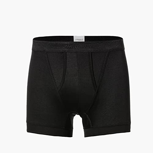 Business Class | Boxer Brief, open fly - black - Zimmerli of Switzerland4