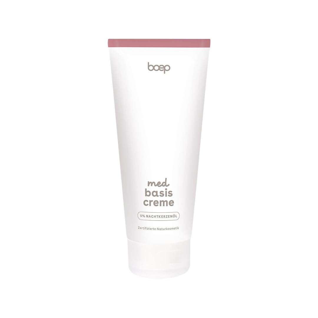 boep med Basiscreme | Basispflege für Problemhaut wie Neurodermitis oder Rosacea | Sehr trockene oder juckende Haut | Zertifizierte Naturkosmetik (200ml)