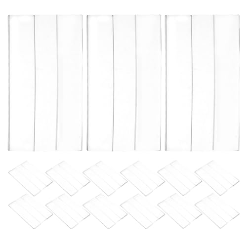 NUOBESTY Portaetiquetas para Estantes de Acrílico 9X6 CM, 20 Soportes Resistentes, Ideales para Exposiciones y Venta Minorista