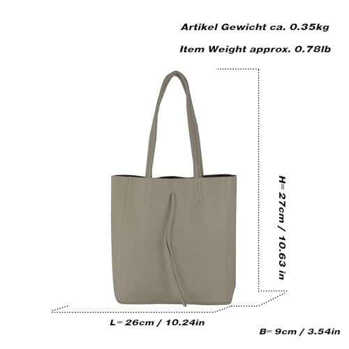 T253 - Leather Tote Bag for Women, With Inner Pocket4