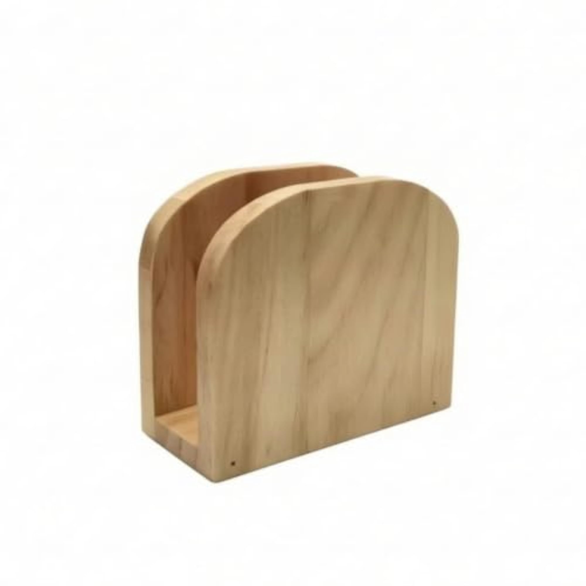 Natural Wooden Napkin Holder Rustic Style
