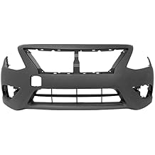 Primered, Front Bumper Cover Fascia for 2015-2019 Nissan Versa 15-18, NI1000299