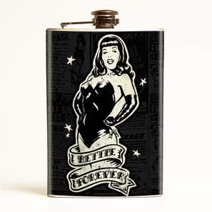 Bettie Page Forever Flask