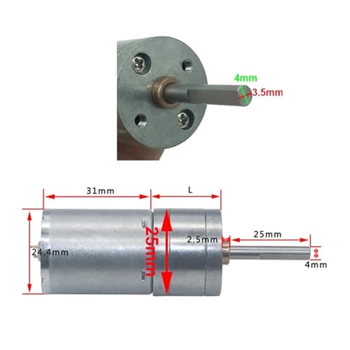 Moteur à engrenage DC 12V idéal pour motoriser vos projets de bricolage et robots