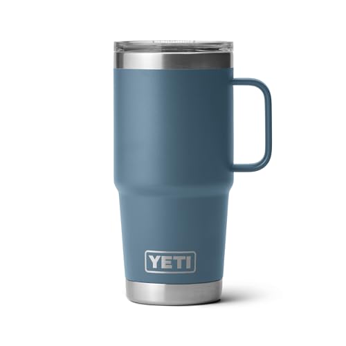 Image of YETI Rambler 20 oz Travel Mug, Stainless Steel, Vacuum Insulated with Stronghold Lid