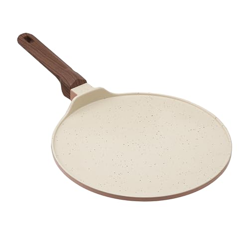 Image of Vinod Ceravit Ceramic Non Stick Dosa Tawa 27 cm | 100% Toxin Free | Tava for Dosa, Roti, Chapati & Uttapam | 5.2 mm Thick Bottom | PFAS & PFOA Free | Induction & Gas Compatible | Metal Spoon Friendly