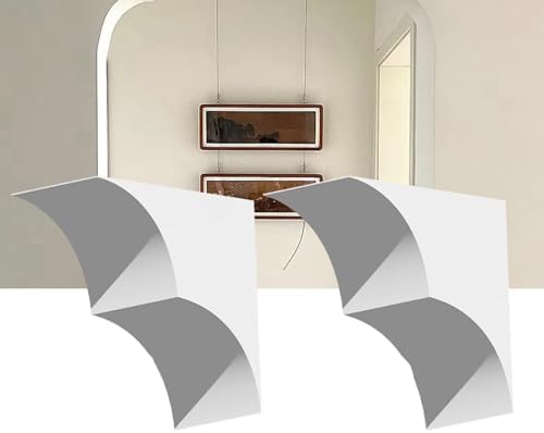 2 Pcs Foam Rounded Doorway Arch Kit - Paintable DIY Arch Corners, Easy to Install, Lightweight Decorative Frame for Interior Doors (25x25x16cm)