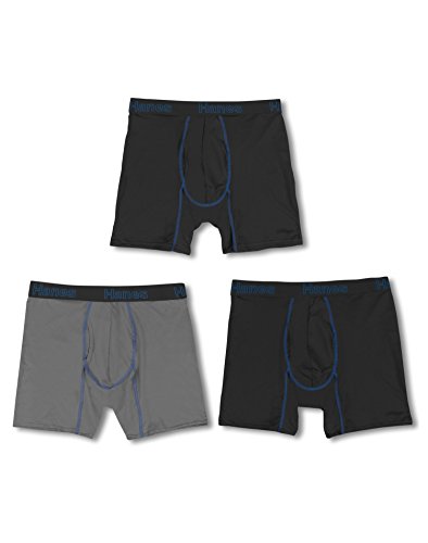 Hanes Men's Comfort Flex Fit Lightweight Mesh Boxer Brief 3-Pack