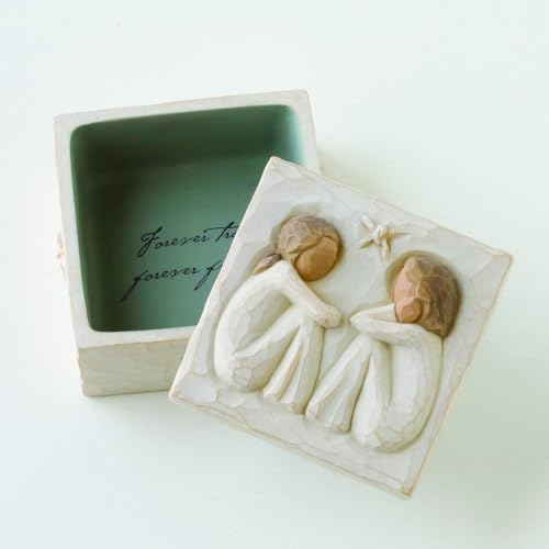 Willow Tree Friendship Keepsake Box, Sculpted Hand-Painted Bas-Relief Box - Image 3