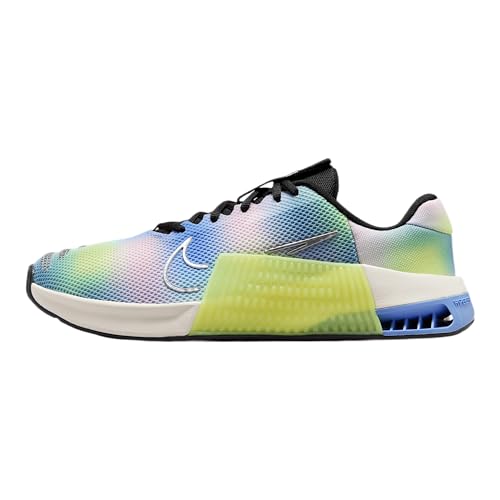 Nike Metcon 9 SE Women's Workout Shoes (HJ6211-001, Black/Light Lemon Twist/Royal Pulse/Metallic Silver) Size 6.5