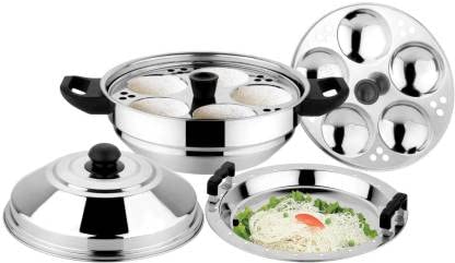 Idli maker 10 pièces induction et standard avec 2 plaques de cuisson