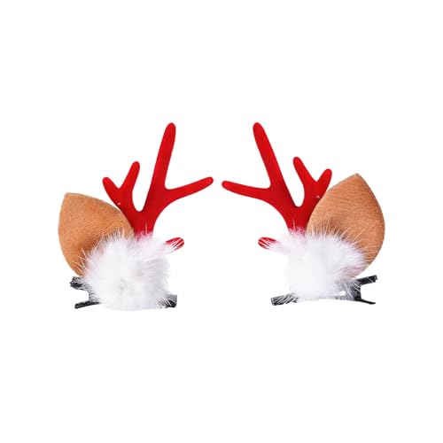 Deer Ears Red Antler Headbands Reindeer Antlers Headband Hair Accessories