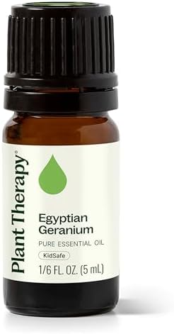 Plant Therapy Egyptian Geranium Essential Oil 5 mL (1/6 oz),100% Pure, Undiluted, Natural Aromatherapy, Stress Relief, Emotional Balance