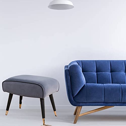 Reposapiés cómodo otomano moderno de franela rectangular para dormitorio 6