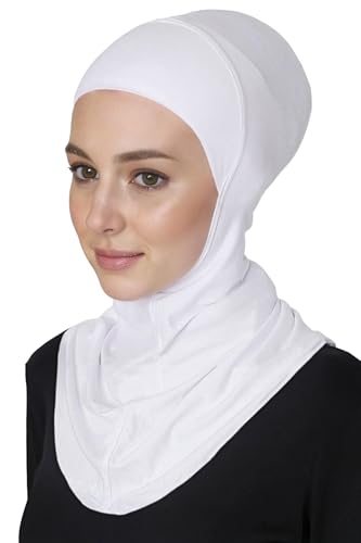 Lina & Lily Modal Jersey Full Coverage Ninja Hijab Undercap with Neck Cover for Muslim Women2