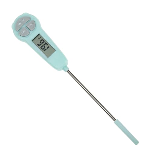 Luxshiny Digital Frying Thermometer Probe Instant Read Cooking Thermometer for Grilling Candy Making and Food Preparation Portable LCD Display for Accurate Measurement