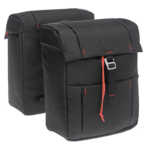 Sacoche vélo double 37l New Looxs Vigo Altran noir grand volume fietstas arrière