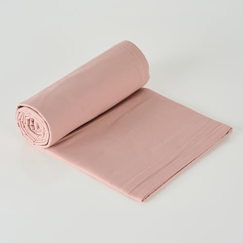 Image of 100% Pure Cotton 3 Layer Dohar, Double Bed Blanket Comforter, (90''X100'' / 230X254 CM), Uni Plain, Skin Friendly Dohar, Color - Cloud Rose