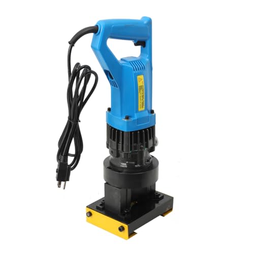 SUDEG Electric Hydraulic Angle Steel Cutter 1400W Portable Angle Iron Cutter,60×60mm Hydraulic Angle Steel Cutting Machine,45° Edge Cutting/Curved Arc Cutting