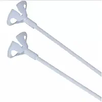 kit c/100 Vareta Pega Balão 30cm Suporte Hastes Balões Bexigas