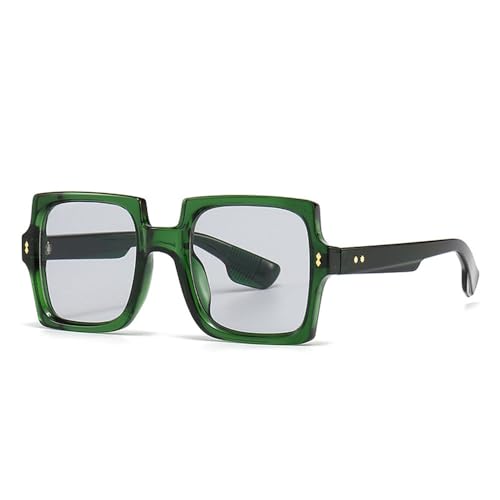 Lunettes de soleil carrées à monture dégradée mode pour homme et femme