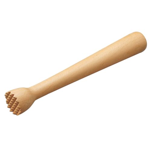 Unomor Hand-held Beech Stirring Rod Professional Muddler for Cocktails Ice Crushing Popsicle Stick
