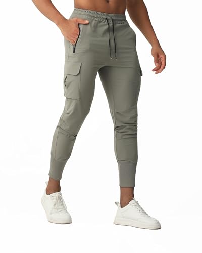 Men's Athletic Joggers – Active Gym Pants with Cargo & Zipper Pockets for Running, Training, and Workouts