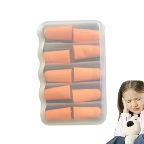 一般的な睡眠用耳栓 | 5組 ウルトラソフト クラミング スリーピングイヤホン - スポンジ耳栓 ノイズ低減耳栓 ミュージシャン向け聴覚保護イヤホン