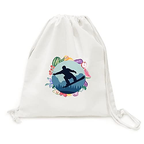 Sac en tissu pliable à sangle pour sports d'hiver