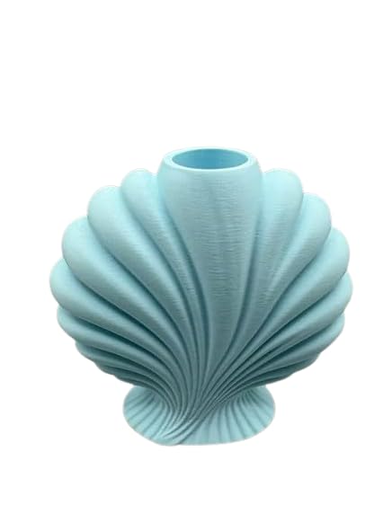 The Scallop Shell Vase, Seashell Design, Decorative Flower Vase for Home Décor, Coastal Minimalist Style-image-2